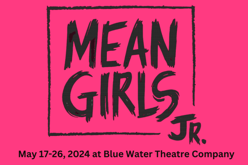 Mean Girls JR logo on pink background