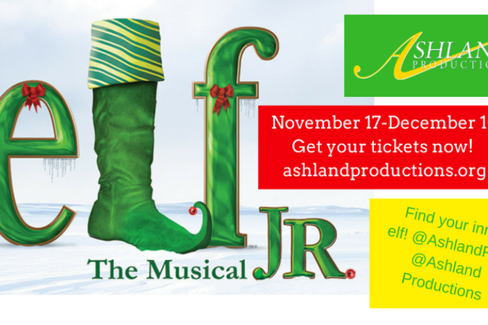 Elf the Musical Jr poster graphic
