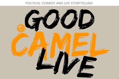 Black and orange text on a beige background
