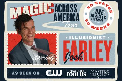 Illusionist Josh Farley 50 states in 50 weeks tour info