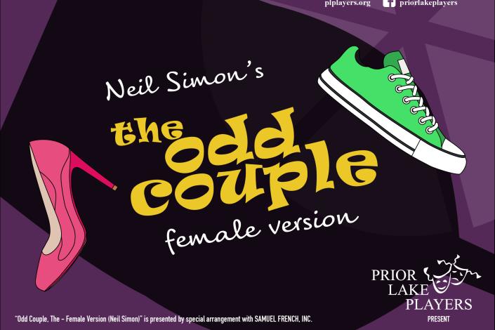 The Odd Couple Title with Stiletto & Converse Sneaker