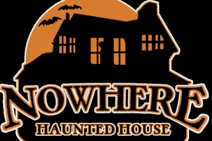 The logo for Nowhere Haunted House in Inver Grove Heights