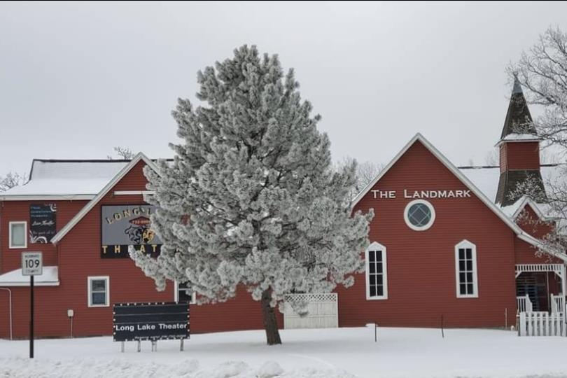 Long Lake Theater in Winter Snow