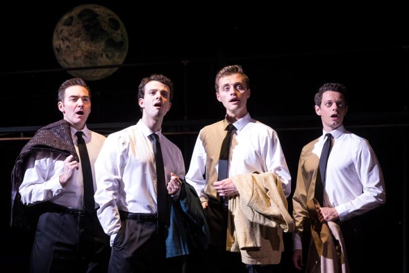 A production photo from Chanhassen Dinner Theater's production of Jersey Boys